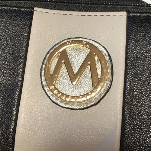 mia k collection purse & wallet, Black And White - Picture 2 of 6