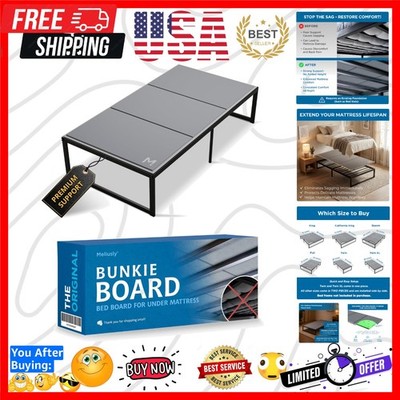 Low Profile Bunkie Board Twin Size 38x75 - Non-Slip Breathable Bed Support Bo...