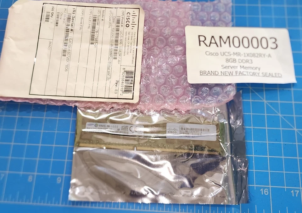 Cisco UCS-MR-1X082RY-A 78-17985-01 8GB DDR3 Server Memory - NEW FACTORY SEALED - Image 3 of 4