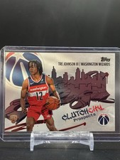 Tre Johnson III 2025/26 Topps Basketball Clutch City Prospects CC-6 Wizards