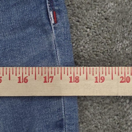 Tommy Hilfiger Jeans Womens W30 Blue Mid Rise Straight Leg Stretch Denim Pants - Picture 10 of 12