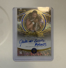 2025 Topps Universe WWE Jake 'The Snake' Roberts Auto Blue Pulse /199 #LGA-JRO