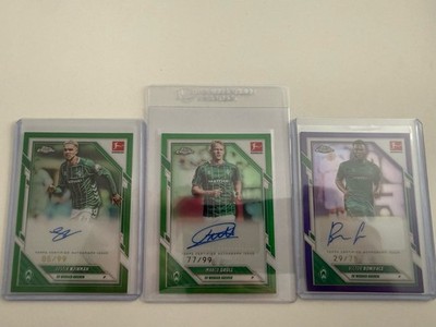 Topps Chrome Bundesliga 2025/26 Base Autograph 3er Lot Grüll/Boniface/Njinmah