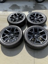 Ram 1500 Wheels 22x9 Black. Factory Laramie Night Edition. Tires Also Included