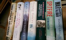 War Military related books joblot RAF Afghan WW2 Spitfire Taliban  x7 hardbacks