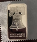 SD Bullion Liberty Bell  5 oz .999 Silver Bar