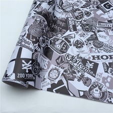 Sticker Bomb Black White Vinyl Wrap Decal Film Graffiti Jdm Usdm Sheet Diy Usa Sticker Bomb Black White Vinyl Wrap Decal Film Graffiti Jdm Usdm Sheet Diy Usa