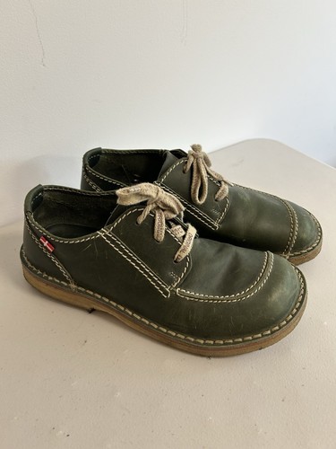 DUCKFEET Fyn Green Leather Shoes Size 43 US 12 Lace Up Danish Derby Casual