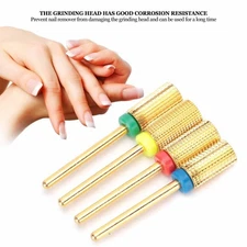 4pcs Nail Art Manicure Drill Bits Electric Grinding Machine Tool XF/F/M/C He HPT