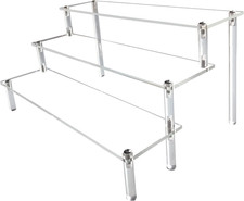 Acrylic Riser, Clear Display Risers Stand Perfume Organizer, Acrylic Shelves