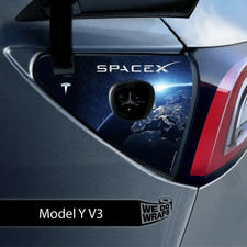 SpaceX Tesla Charge Port Wrap  Model Y