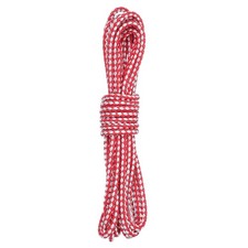 5.5 Yard Leather Cord, 5.5mm Round Braided Leather Strips, Red White