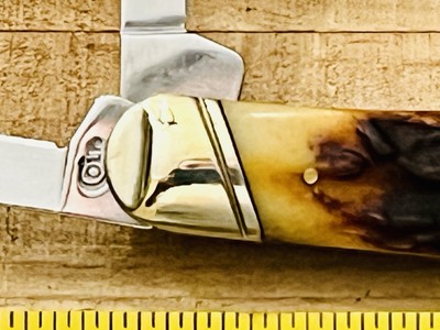 COLT CT 207 3 BLADED STAG SPLITBACK CARPENTERS WHITTLER KNIFE W