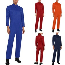 Womens Work Overalls Long Sleeve Coveralls Mechanic Workwear Role Play Uniform