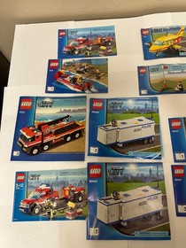 (22) LEGO City Town Police Fire set 60047 7213 7738 60044 Instruction Manual Lot