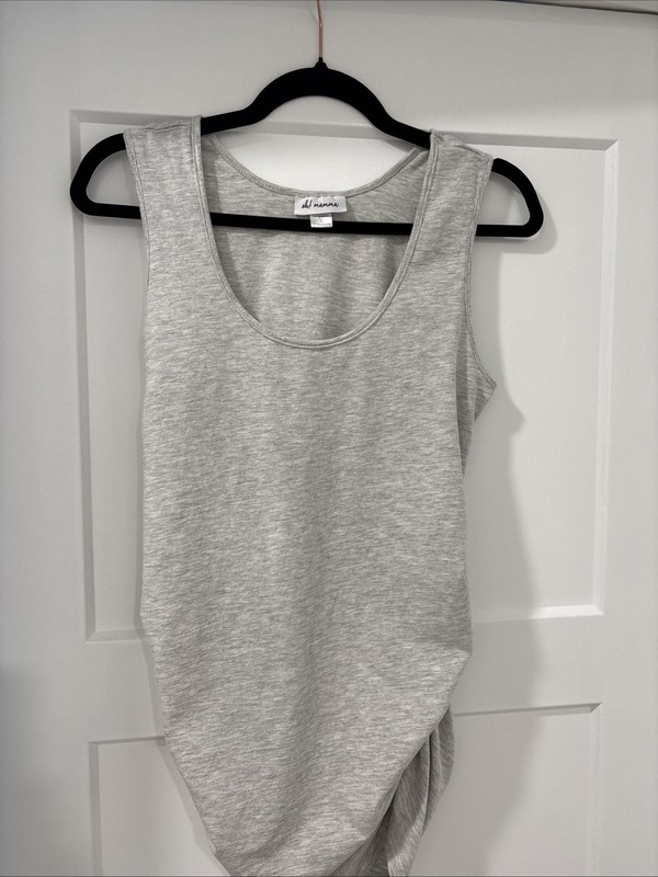 Women’s Maternity Oh Mamma Gray Tank Sz L