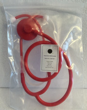 Lightweight Disposable Single-Use Stethoscope Red