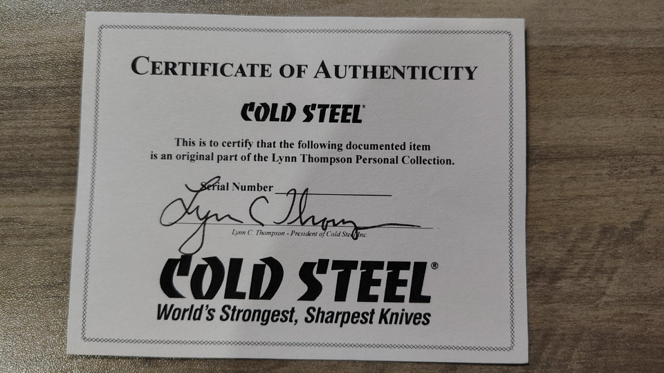 New In Box Cold Steel Vintage Gurkah Light Kukri - Carbon V -1998 -w ...