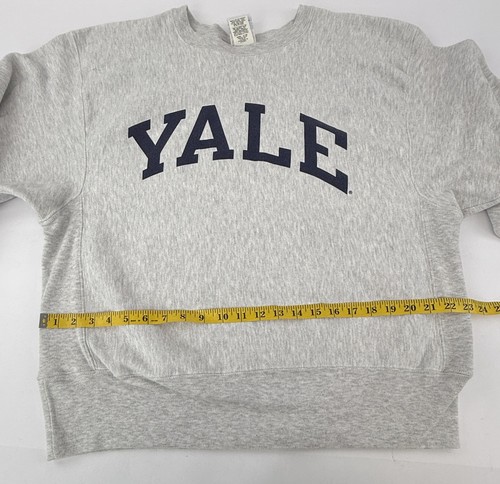 Sudadera de Colección Años 90 Campeón Universidad de Yale Cuello Redondo Tejido Inverso Para Hombres L - Imagen 19 de 20