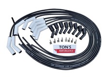 Tons Spark Plug Wires Ceramic Universal Length 45 Boot Ls 4.8 5.3 6.0l Black