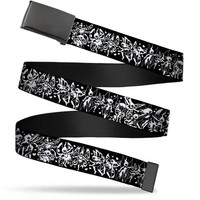 `Blank Black 1.5`` Bo Buckle - Tattoo Johnny-Fairies Webbing (Us Import) Acc Neu