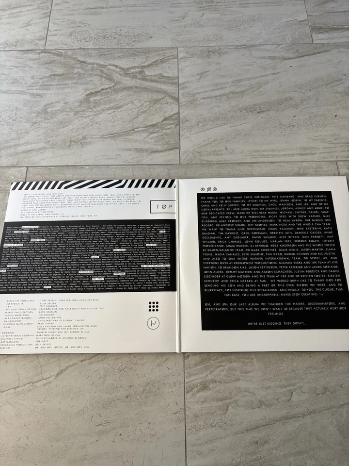 Twenty One Pilots - Blurryface LP x2 Vinyl Record (Double Album, 2015) Foto 3 de 4