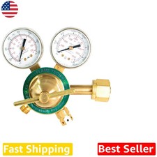 Victor Compatible Oxygen Regulator Medium Duty Brass Body Dual Scale 5-125 PSI