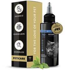 Peticare Ohren-Tropfen bei Ohrmilben für Kat...