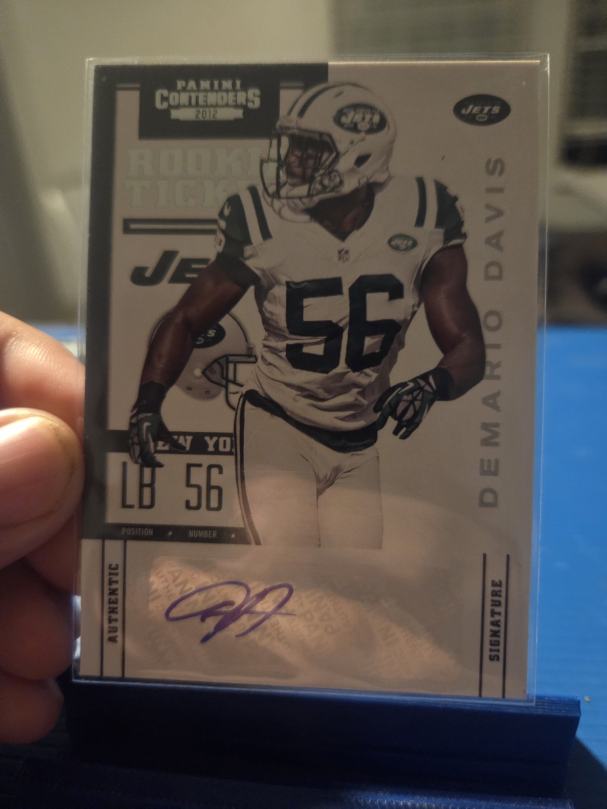 2012 Panini Contenders Demario Davis Rookie Ticket Auto New York Jets SP