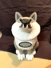 NEW LISTING* VTG HOWLING WOLF COOKIE JAR -IMMACULATE CONDITION-WORKS PERFECTLY!