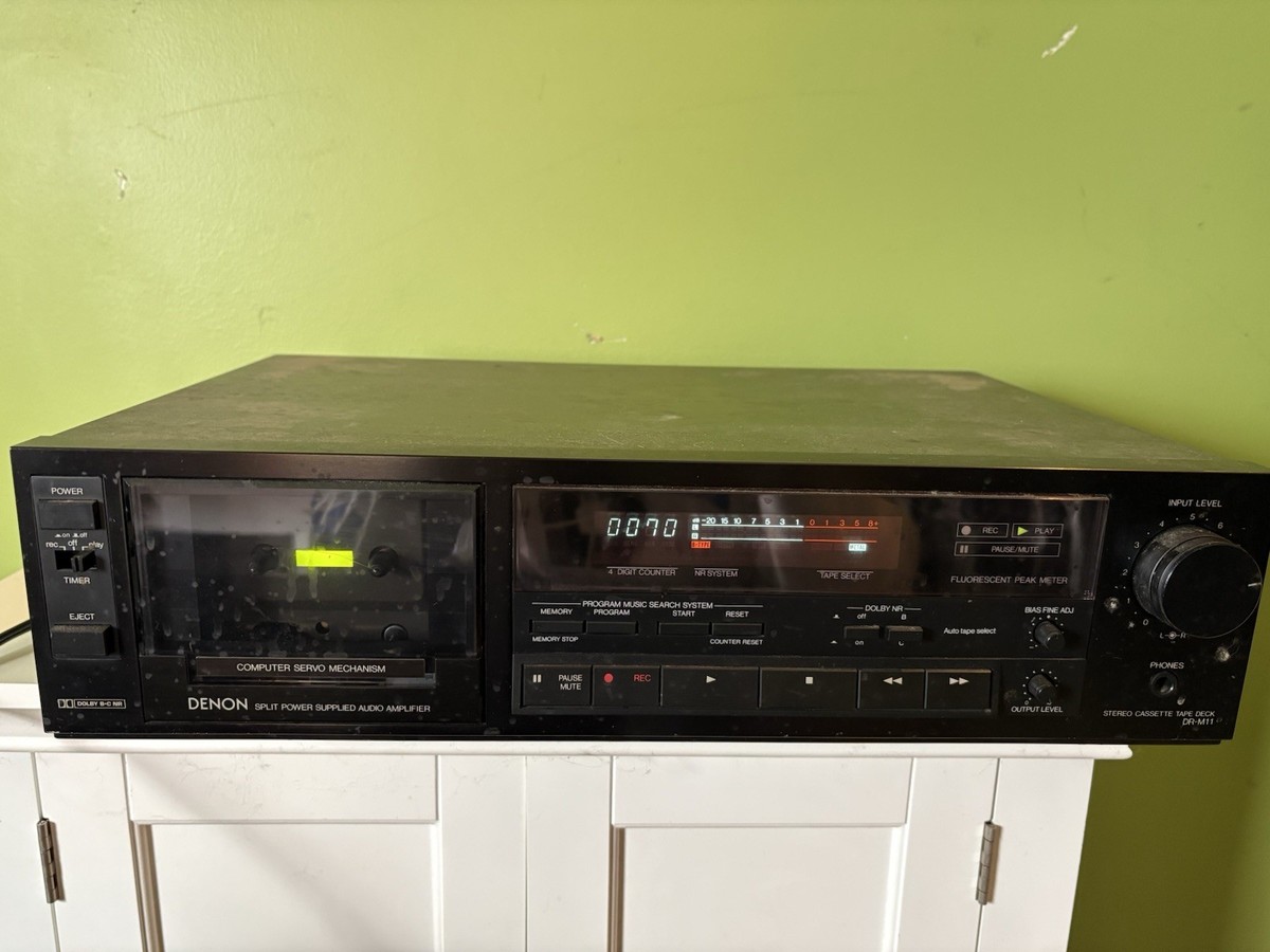 デノン　カセットデッキ　DR-M11 DENON ジャンク Denon Dr-m11 Home Stereo Cassette Deck Tape Player DRM11 for sale