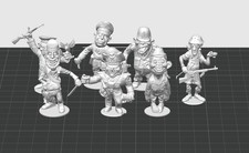 Nutty Mads Full Set Of 7 5in Figures