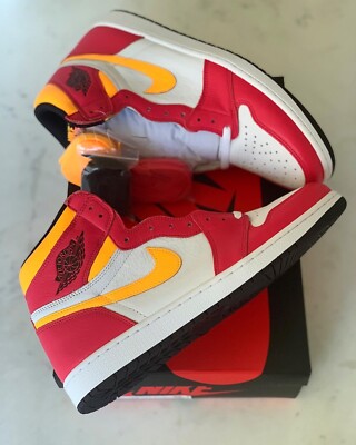 Air Jordan 1 Retro High OG Light Fusion Red Size 14 Mens NEW