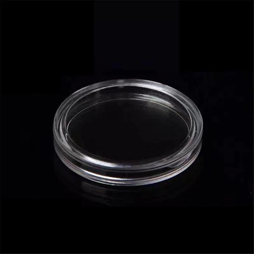 100 Stck. 40 mm Klar Rund Kunststoff Münzkapsel Behälter Aufbewahrungsbox Halter Etui - Bild 5 von 6