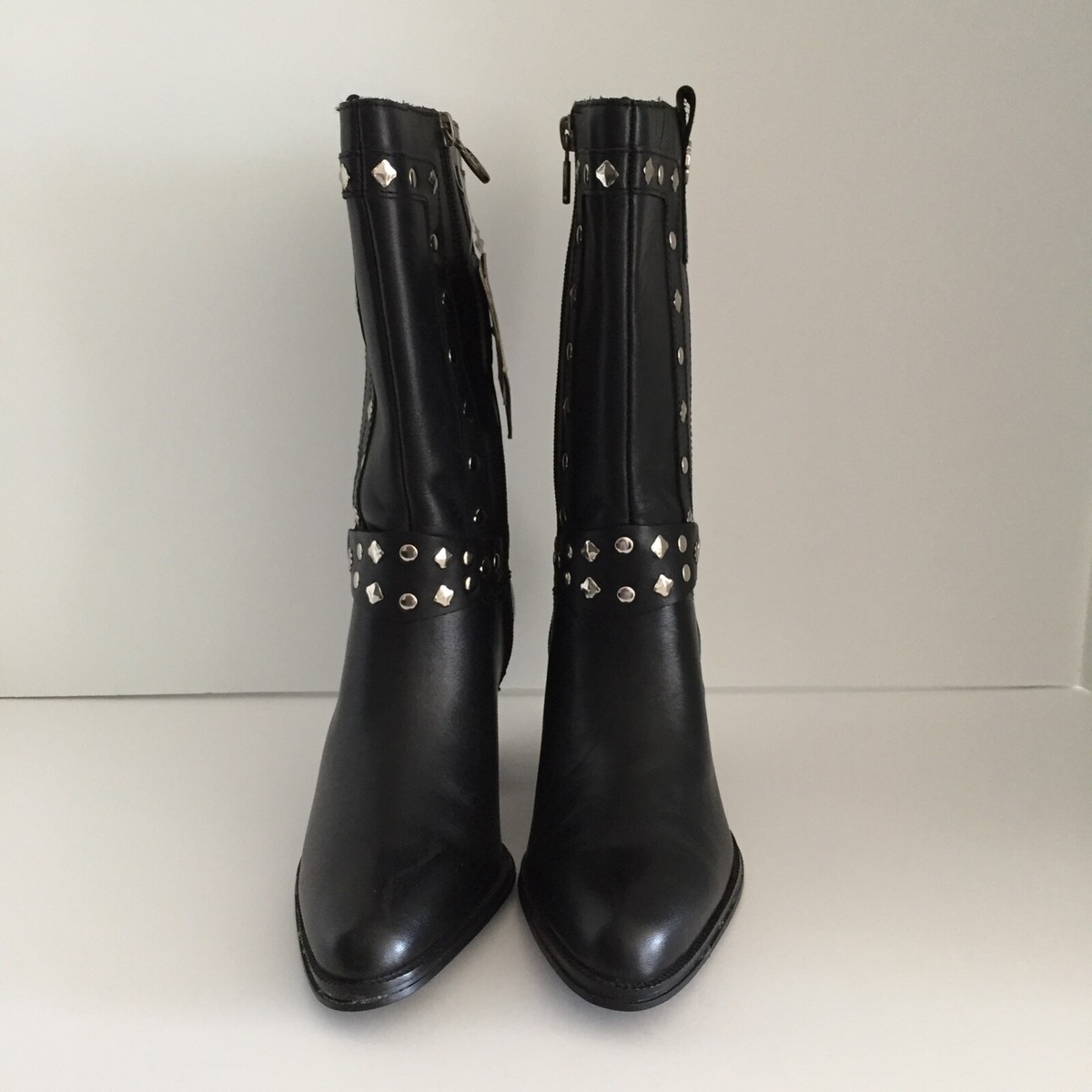 Harley Davidson Women's Strut Boots 81809 Leather Silver Harley Davidson Women's Strut Boots 81809 Leather Silver