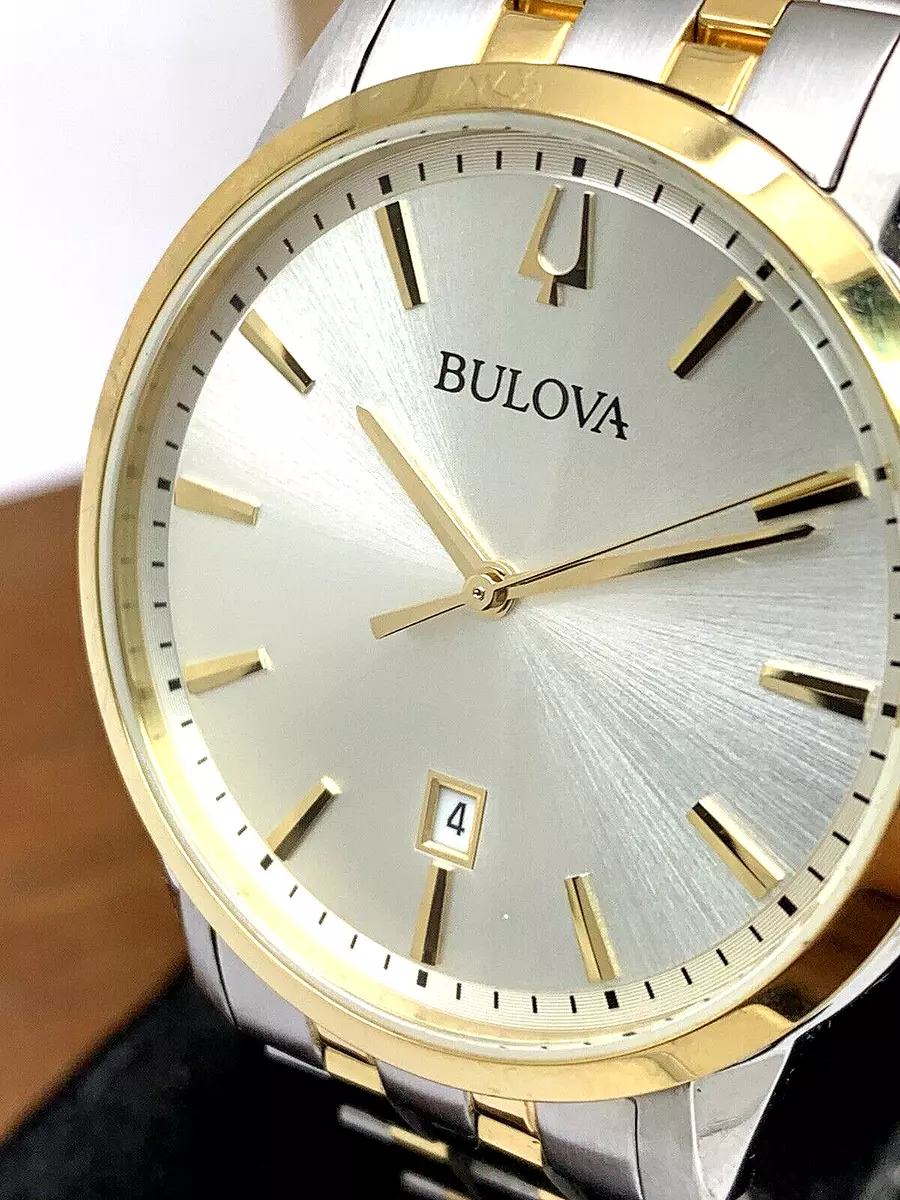 Two tone clearance bulova watch men's