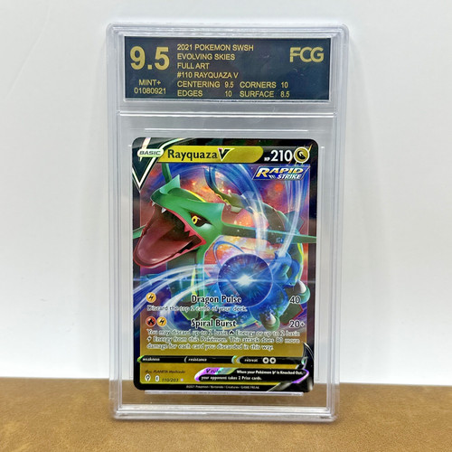 Rayquaza V graded PSA 9 for sale on eBay