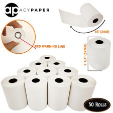 Thermal Paper 2 1/4 x 85 50 Rolls First Data FD50 FD130 FD100Ti FD55