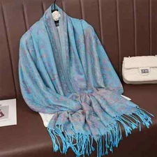 Thick Pashmina Blanket Scarf for Women Winter Warm Wrap Cashmere Look Shawl