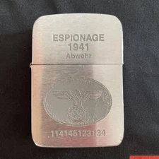 Vintage cigarettes lighter ZIPPO ESPIONAGE 1941 Abwehr