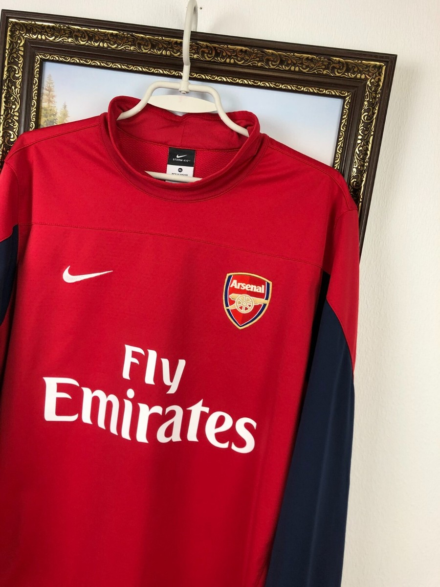 Vintage Nike Arsenal Football Sweatshirt Player Issue Soccer Rare