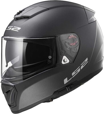 LS2 Breaker Full Face Motorcycle Helmet Matte Titanium Adult XSmall