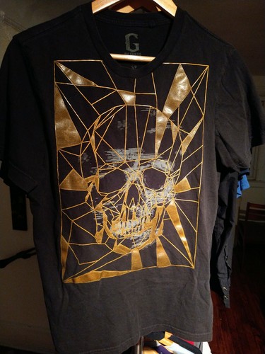 guess skull t shirt