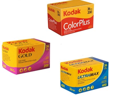 Kodak 3-Pack, Gold Color Plus Ultramax 36 Exposure 35mm Film - 3 Rolls