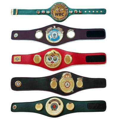 WBA WBC WBO IBF IBO 5 Championship Boxing Belts Adult Size Set High Quality