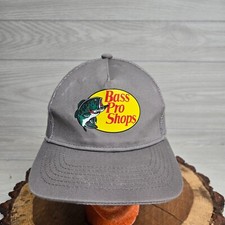 Bass Pro Shops Gray Youth Mesh Baseball Cap Hat Snapback