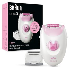 Image of Braun Silk-epil 3, Corded Epilator For Hair Removal, Pink 3-031