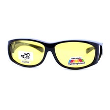 Fit Over Small Glasses Foggy Gloomy Weather Yellow Lens Sunglasses