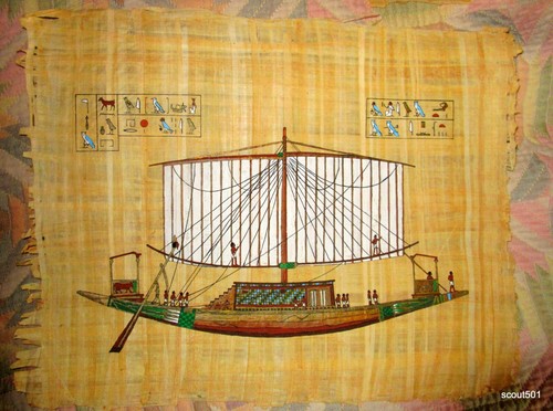Lote 7 Pinturas Egipcias Vintage Surtidas Delta Papiro + Certificación de Fábrica - Imagen 7 de 9