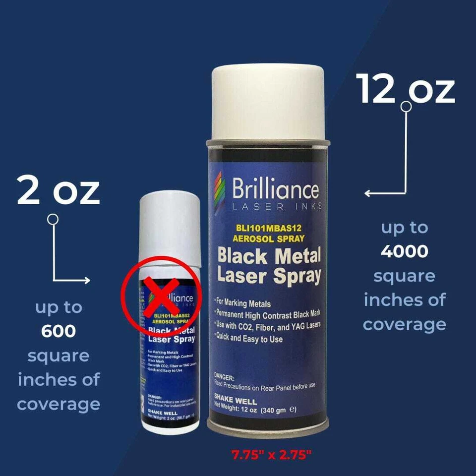 Universal Black Metal Laser Spray Can - 12oz Aerosol - Image 3 of 4